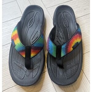 Keen Tie Dye Sandals Flip Flops Slides Comfort Unisex Hike Men's 7.5; Women's 9